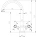 Смеситель Zorg Antic A 6002K-SL для кухонной мойки