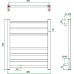 Полотенцесушитель водяной Grota Estro 48x60