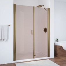 Душевая дверь в нишу Vegas Glass EP-F-2 165 05 01 L профиль бронза, стекло прозрачное 