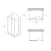 Душевое ограждение Abber Schwarzer Diamant AG30170B-S50B-S50B 170x50