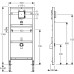 Система инсталляции для писсуаров Mepa VariVIT 532010