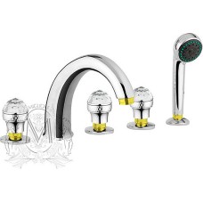 Смеситель Migliore Axo Swarovski ML.AXO-680F CrDo на борт ванны 