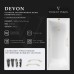 Чугунная ванна Vinsent Veron Devon 180x75x45 с квадратными ручками матовое золото и антискользящим покрытием