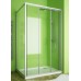 Душевой уголок GuteWetter Practic Rectan GK-403 правая 100x80 см стекло бесцветное, профиль матовый хром