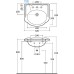 Раковина Globo Paestum PA057.BI*1 62 см