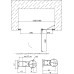Душевая дверь в нишу Vegas Glass EP-F-1 145 05 01 R профиль бронза, стекло прозрачное