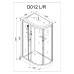 Душевая кабина AvaCan D012SL LED 120x90