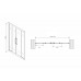 Душевая дверь в нишу Abber Schwarzer Diamant AG33150H 150x195