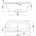 Ванна из искусственного камня AquaStone Венеция 175x80