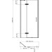 Душевая дверь в нишу Wasserkraft Aller Black 10H05LB 120 см