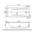 Акриловая ванна Excellent Wave Slim 150x70