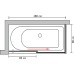 Шторка на ванну GuteWetter Slide Part GV-863B правая 180x80 см стекло бесцветное, профиль хром