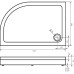 Душевой поддон Good Door Раунд L 120x80 белый
