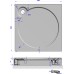 Поддон для душа GuteWetter Deluxe 100x100x16 Q бежевый