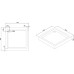 Поддон для душа Black&White Stellar Wind SQ-08H