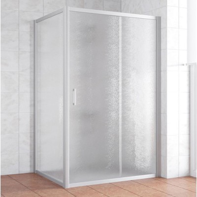 Душевой уголок Vegas Glass ZP+ZPV 140*90 07 02 профиль матовый хром, стекло шиншилла