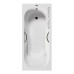 Чугунная ванна Vinsent Veron Aura 180x80x45 с дугообразными бронзовыми ручками