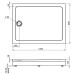 Душевой поддон Good Door Олимпик 120x90 белый