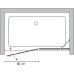 Душевая дверь в нишу GuteWetter Trend Door GK-862AP правая 133 см стекло бесцветное Two, профиль хром
