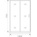 Душевая дверь в нишу Good Door Infinity WTW-130-C-CH