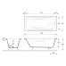 Чугунная ванна Vinsent Veron Aura 170x75x42 с ручками и антискользящим покрытием