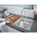 Комплект Grohe Bau 31562SD0 Мойка кухонная K200 31552SD0 + Смеситель BauEdge 31367000 для кухонной мойки