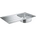 Комплект Grohe Bau 31562SD0 Мойка кухонная K200 31552SD0 + Смеситель BauEdge 31367000 для кухонной мойки