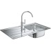 Комплект Grohe Bau 31562SD0 Мойка кухонная K200 31552SD0 + Смеситель BauEdge 31367000 для кухонной мойки