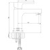 Смеситель Aquanet Cubic SD90443-2 для раковины