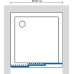 Душевая дверь в нишу GuteWetter Practic Door GK-403 90-94 см стекло бесцветное, профиль матовый хром