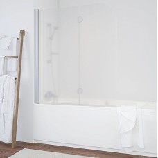 Шторка на ванну Vegas Glass E2V 120 07 10 L профиль матовый хром, стекло сатин 