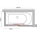 Шторка на ванну GuteWetter Slide Part GV-863A правая 180x70 см стекло бесцветное, профиль хром