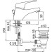 Смеситель Nobili Hera HE24118/1CR для раковины
