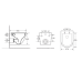 Унитаз подвесной D&K Matrix DT1396516