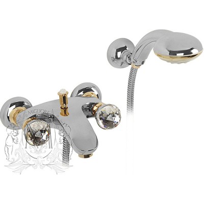 Смеситель Migliore Korona Swarovski ML.KRN-4702 CrDo для ванны с душем