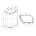 Душевая кабина Loranto CS-1200-25TM/M R 120x80