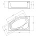 Акриловая ванна Gemy G9009 B L 150x100