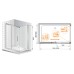 Душевой уголок Cezares Premier Soft W AH1 120/80 C Cr IV