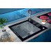 Мойка кухонная Zorg Inox Glass GL-6051-BLACK черное стекло