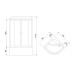 Душевая кабина Royal Bath Practic RB90BK1-M-BL 90x90