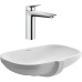 Комплект  Смеситель Hansgrohe Logis 71090000 для раковины + Рукомойник Duravit D-Code 0338490000 встраиваемый