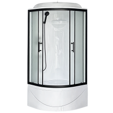 Душевая кабина Royal Bath Practic RB90BK1-M-BL 90x90