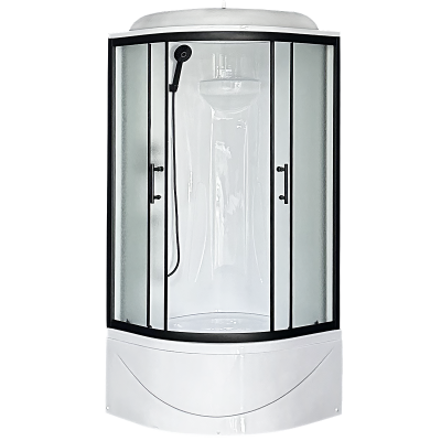 Душевая кабина Royal Bath Practic RB90BK1-M-BL 90x90