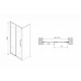 Душевая дверь в нишу Abber Schwarzer Diamant AG30150H 150x195