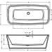 Акриловая ванна Riho Admire FS 180x84