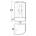 Душевая кабина River Nara Light 90/44 MT 90x90