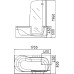 Акриловая ванна Gemy G9246 B R
