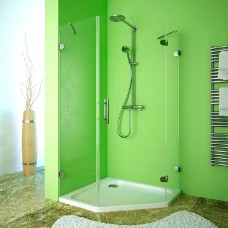 Душевой уголок GuteWetter Lux Festt GK-001 правый 100x100 см стекло бесцветное, фурнитура хром 