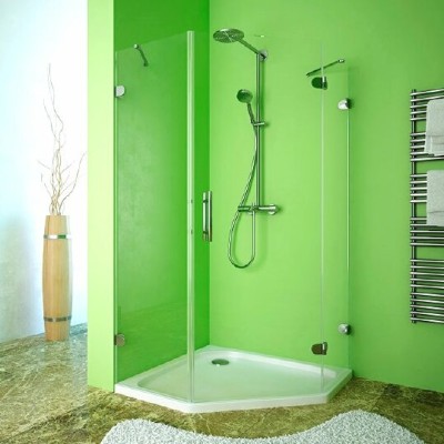 Душевой уголок GuteWetter Lux Festt GK-001 правый 100x100 см стекло бесцветное, фурнитура хром