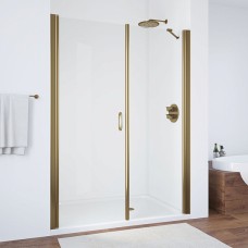 Душевая дверь в нишу Vegas Glass EP-F-2 170 05 01 L профиль бронза, стекло прозрачное 